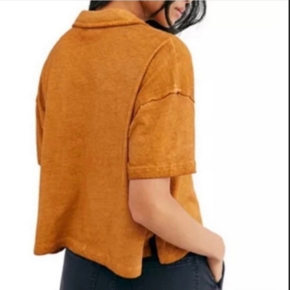 NWT Free People Weekend Rush Top in Copper - Picture 6 of 8